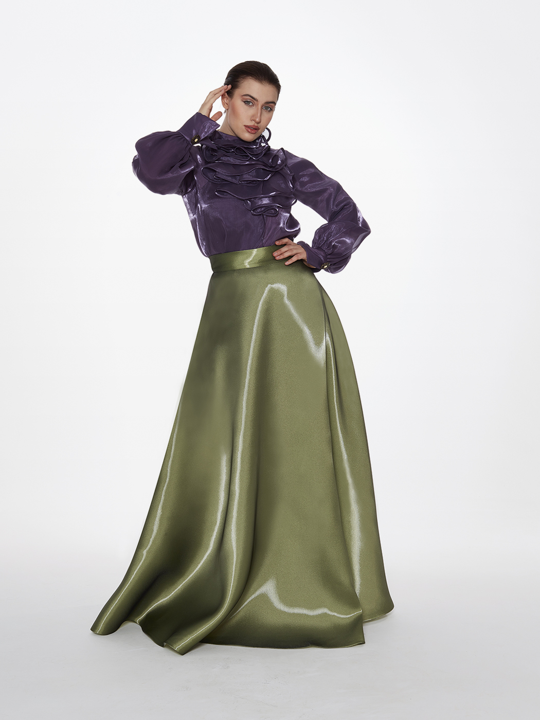 ORIENTAL PURPLE SHIRT